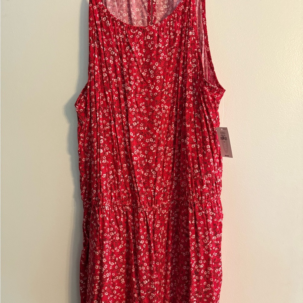 Xhilaration Red Floral Dress